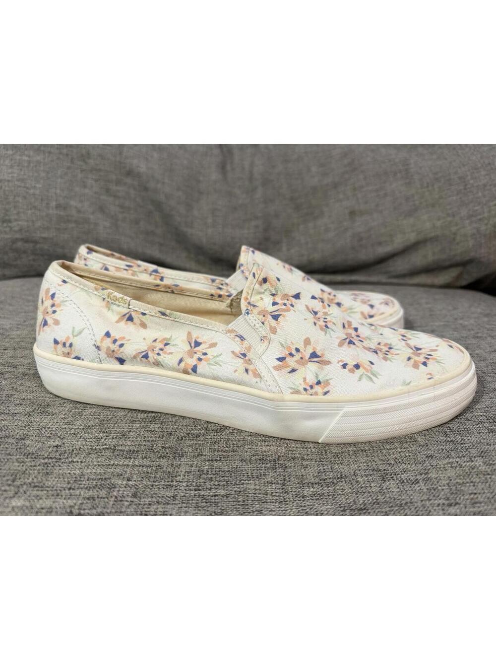 Keds Womens Double Decker Slip On Sneakers Womens Size 10 Floral - Picture 2 of 8